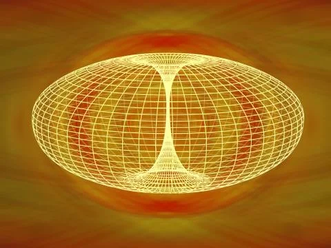 Wormhole diagram Stock Illustration