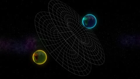 Wormhole Earth Demonstration 2 Video stock 348577275