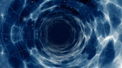 Wormhole flight to another dimension Stock Footage