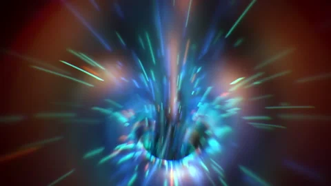Wormhole journey through time and space flying through the galaxy Stock Footage 171114229