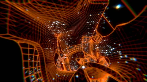 Wormhole particles Energy cool 3D animation (HD) 库存影片 44482399