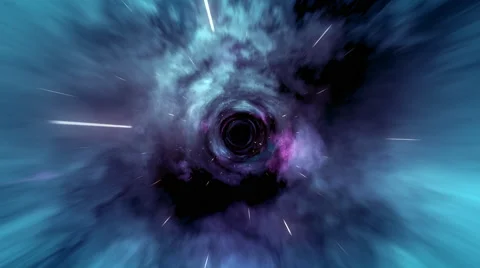 Wormhole straight through time and space, and millions of stars. Stock Footage 61233917