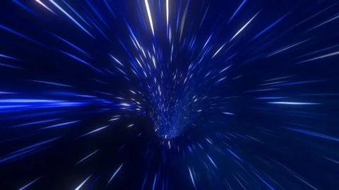 Wormhole straight through time and space, warp straight ahead through this sc 스톡 일러스트