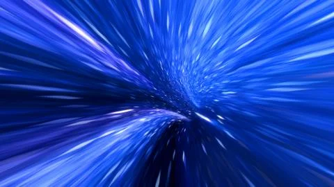 Wormhole straight through time and space, warp straight ahead through this sc Illustrazione stock