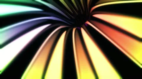 Wormhole though time and space, in rainbow colors Stock Footage 11315007