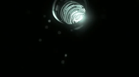 Wormhole though time and space, flashy high tech style. Stock Footage 12430207