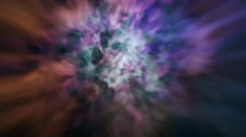 Wormhole through interstellar clouds of time and space. Stock Footage 61232708