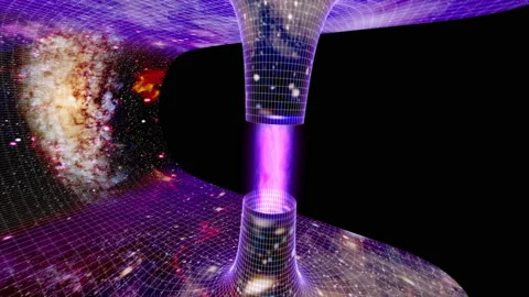 Wormhole through Spacetime Stock Footage 202906728
