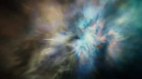 Wormhole through stars and clouds of time and space. Stock Footage 61232859