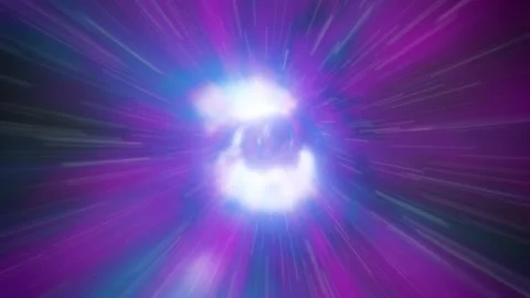 Wormhole through time and space Loop Video stock 142834373