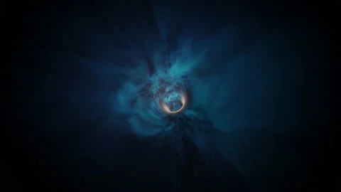 Wormhole through time and space, warp through science fiction. Abstract jump in Stock Footage 151346596