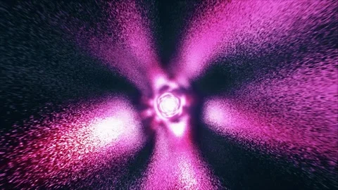 A wormhole through time and space. Abstract tunnel 4k, time travel concept. Stock Footage 277590064
