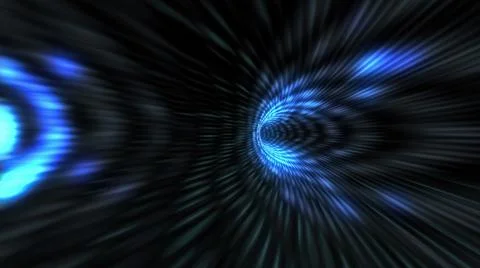 Wormhole through time and space, flashy high tech style. Travel through this  Illustrazione stock