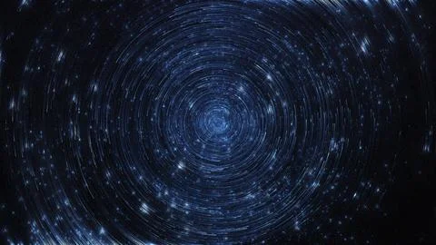 A wormhole in time and space, warping through science fiction. Abstract jump Stock Illustration
