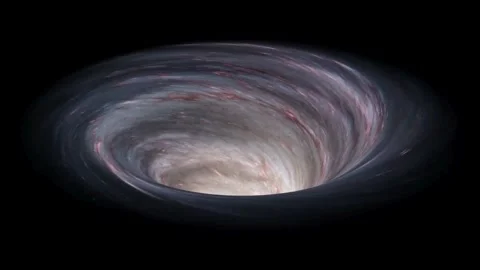 Wormhole Traversing Distant Galaxy and Stars in Deep Cosmos Stock Footage 330675666