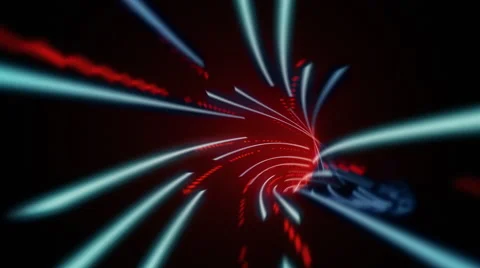 Wormhole tunnel through abstract data, and time and space. Stock Footage 61536515