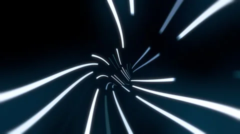 Wormhole tunnel through time and space, neon style. Stock Footage 61233575