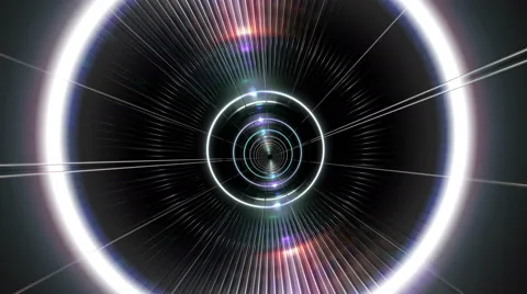 Wormhole Tunnel Transition to Space Stock-Footage 60975367