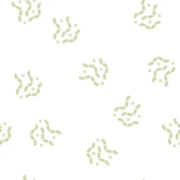 Worms candy glyph seamless pattern Stock Illustration
