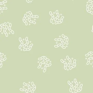 Worms candy line seamless pattern Stock Illustration