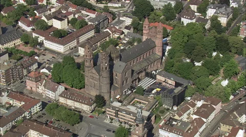 Worms Cathedral Stock Footage 65379882