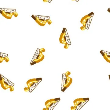 Worms in compost isometric icon seamless pattern Stock Illustration