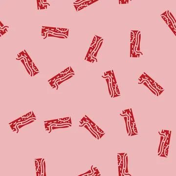 Worms escaping from toxic ground glyph vector seamless pattern 스톡 일러스트