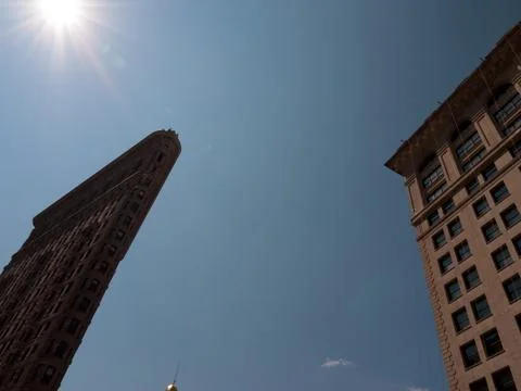 Worm's Eye Flatiron Foto stock