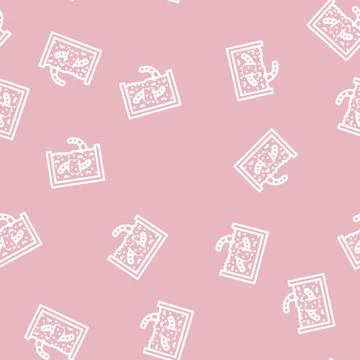 Worms in ground line vector seamless pattern Stockillustratie