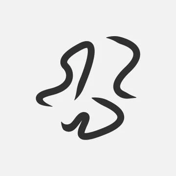Worms intestinal parasites icon isolated on white background. Vector illustra Stock Illustration