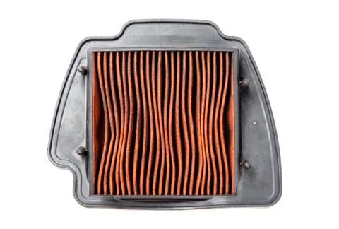 Worn air filter Foto stock