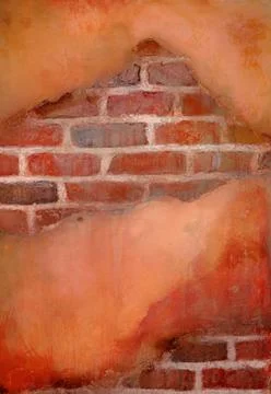 Worn brick texture background Stock Photos