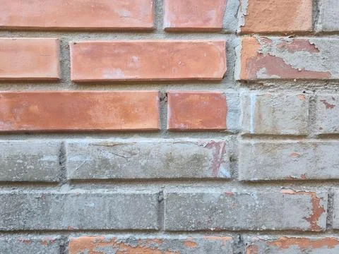 Worn brick wall surface Stock Photos