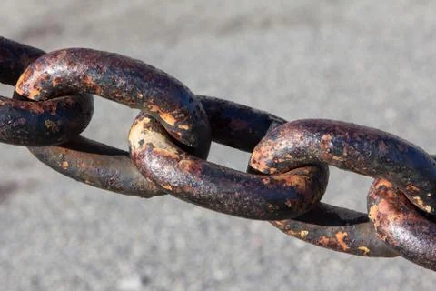 Worn Chain Links Stock Photos