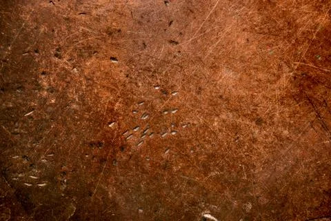 Worn copper texture with patina. Stock Photos