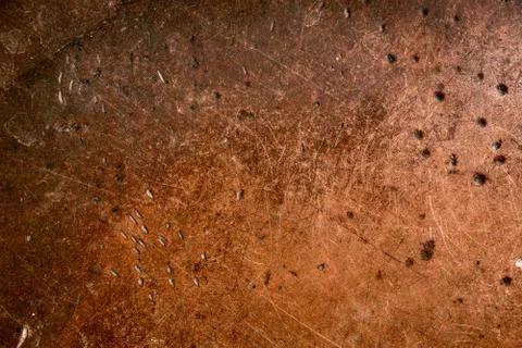 Worn copper texture with patina. Stock Photos
