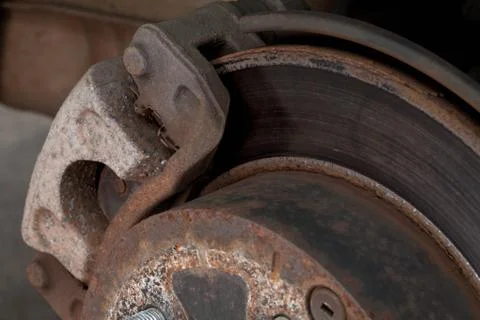 Worn drake disk Stock Photos