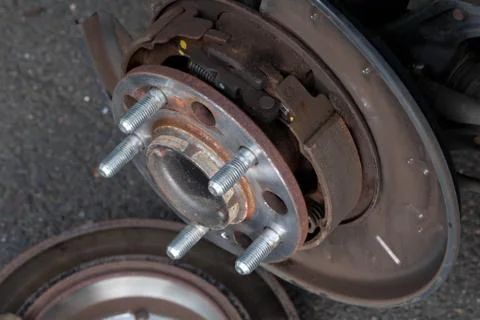 Worn drake disk Stock Photos