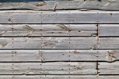 Worn Horizontal Siding Foto stock