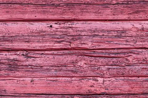 Worn horizontal timber wall Stock Photos
