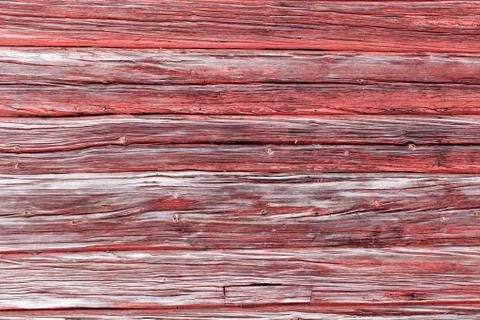 Worn horizontal timber wall Stock Photos