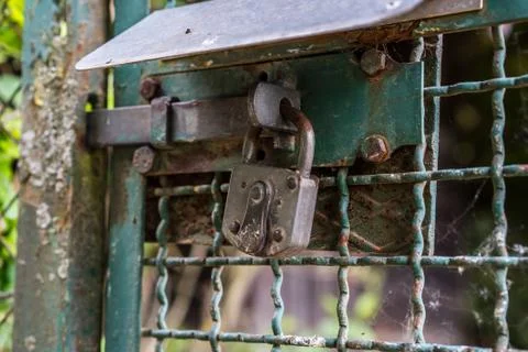 Worn Lock Foto stock