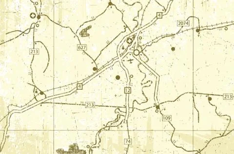 Worn map Stock-Illustration