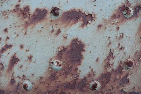 Worn Metal Surface with Rust Foto stock