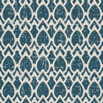 Worn out antique seamless background Curve Cross Frame Oval Geometry Stock Illustration