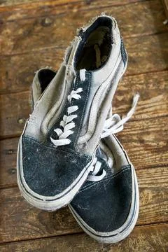 Worn-out shoes Stock Photos