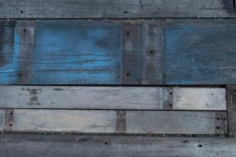 Worn plank floor 스톡 사진