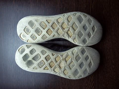 Worn sole of sneakers Stock Photos