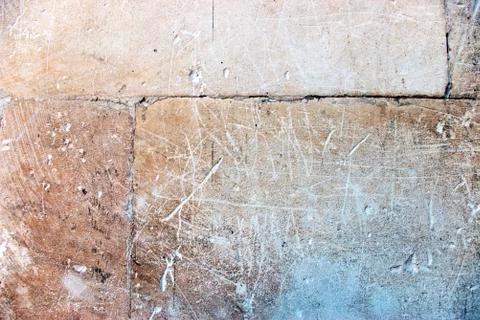 Worn stoned wall Foto stock