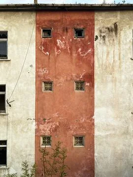 Worn Texture of an Abandoned City Structure Stock Photos